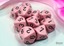 D10s 10-Dice Set CHX25264 - Opaque Pastel Pink/Black